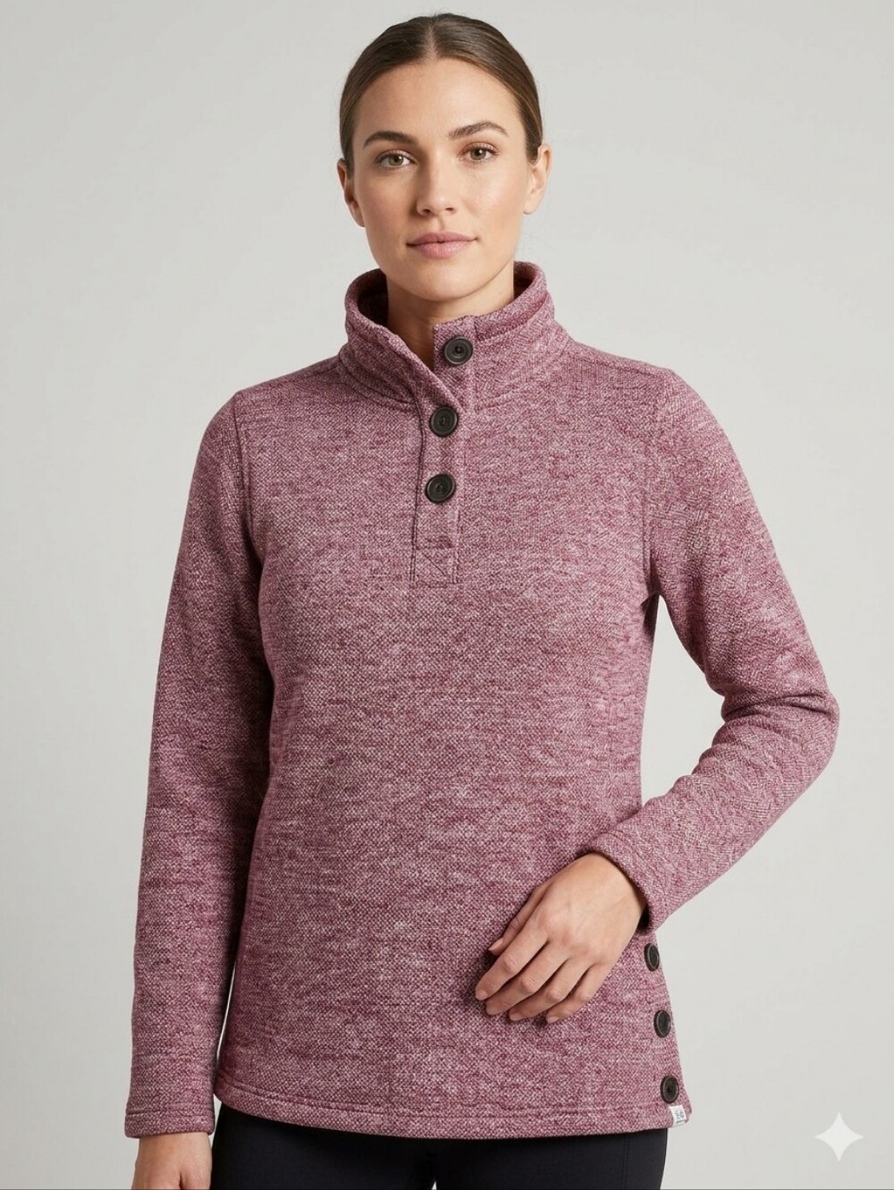 Avalanche Outdoor Supply Co. Women's 1/4 Button Fleece Pullover Sweater